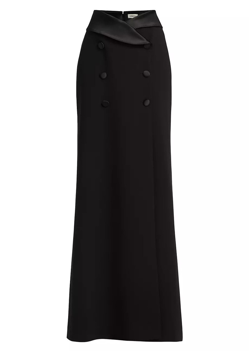 L'Agence Diara Tuxedo Maxi Skirt