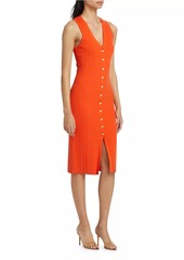 L'Agence Domino Ribbed Body-Con Dress