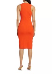 L'Agence Domino Ribbed Body-Con Dress