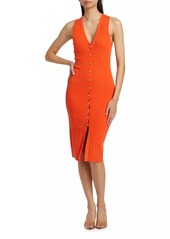 L'Agence Domino Ribbed Body-Con Dress