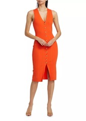 L'Agence Domino Ribbed Body-Con Dress