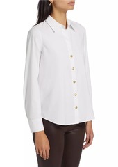 L'Agence Ellery Button-Front Blouse