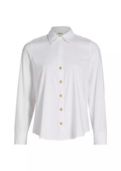 L'Agence Ellery Button-Front Blouse