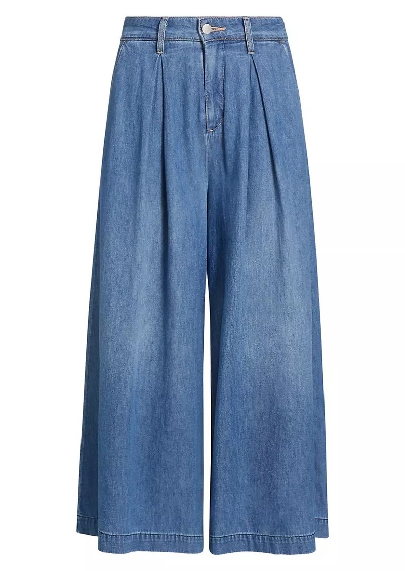 L'Agence Elowyn Pleated Palazzo Jeans