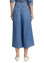 L'Agence Elowyn Pleated Palazzo Jeans