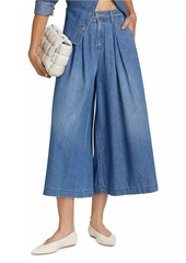 L'Agence Elowyn Pleated Palazzo Jeans