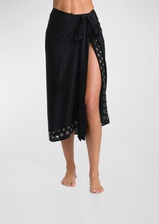 L'Agence Emmeline Grommet Long Pareo Coverup