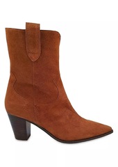 L'Agence Gaston 75MM Suede Booties