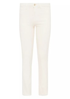 L'Agence Ginny Stretch High-Rise Straight-Leg Jeans