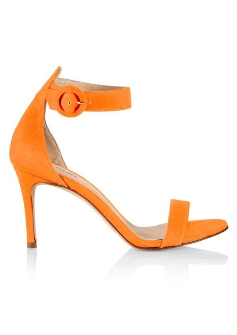 L'Agence Gisele III Suede Ankle Strap Sandals