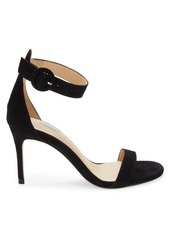 L'Agence Gisele Suede Ankle Loop Sandals