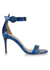 L'Agence Giselle ll Tweed Ankle Strap Sandals