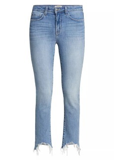 L'Agence Harlem Frayed Skinny Jeans