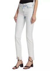 L'Agence Harmon Distressed Mid-Rise Skinny Jeans