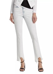 L'Agence Harmon Distressed Mid-Rise Skinny Jeans