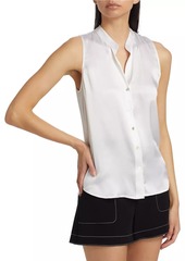 L'Agence Hendrix Silk Sleeveless Top