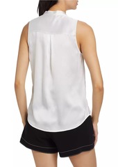 L'Agence Hendrix Silk Sleeveless Top