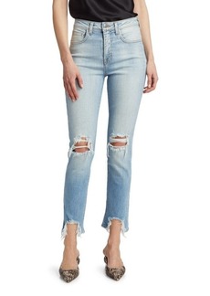 L'Agence High Line High-Rise Distressed Stretch Skinny Jeans