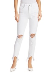 L'Agence High Line High Rise Distressed Stretch Skinny Jeans