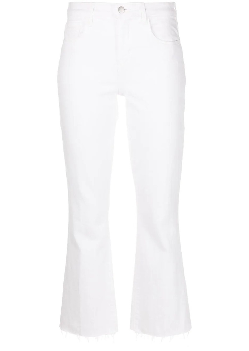 L'Agence high-waisted cropped jeans