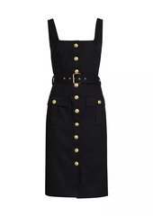 L'Agence Idy Button-Front Tank Dress