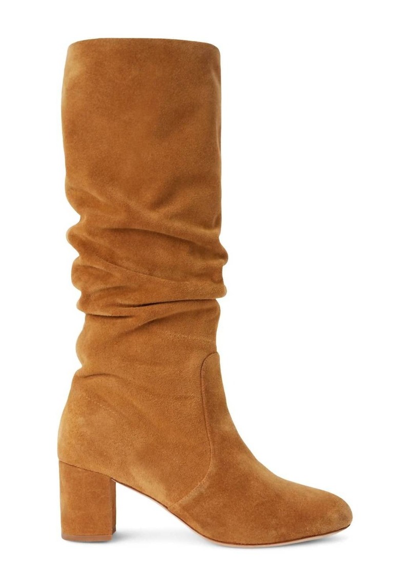 L'Agence Ines Suede Boots In Caramel