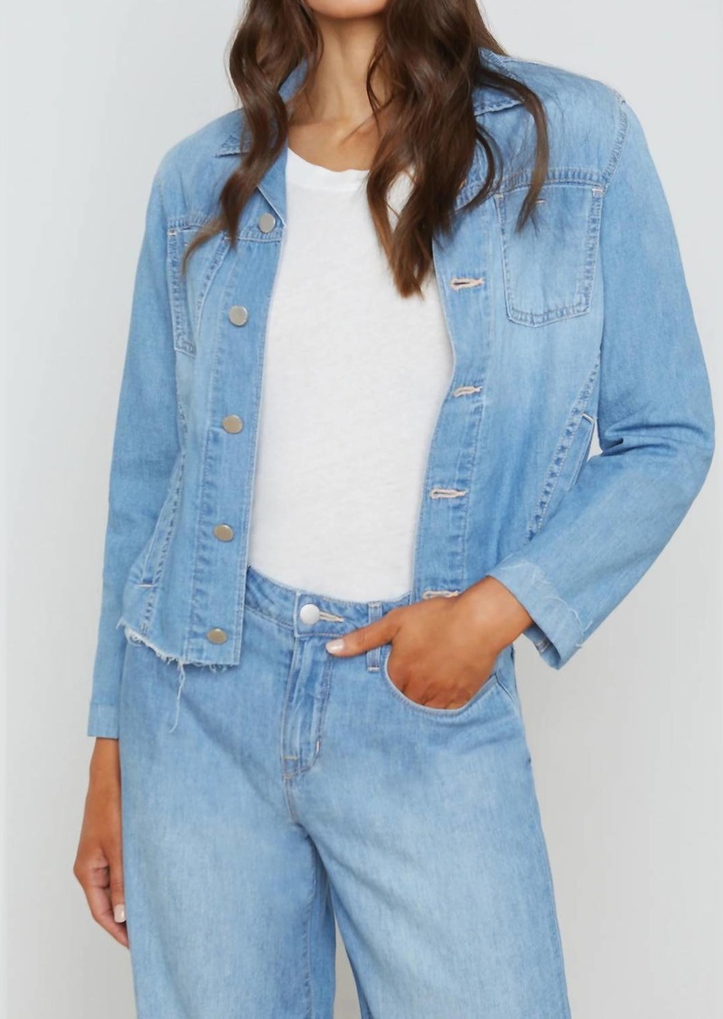 L'Agence Janelle Denim Jacket In Havana