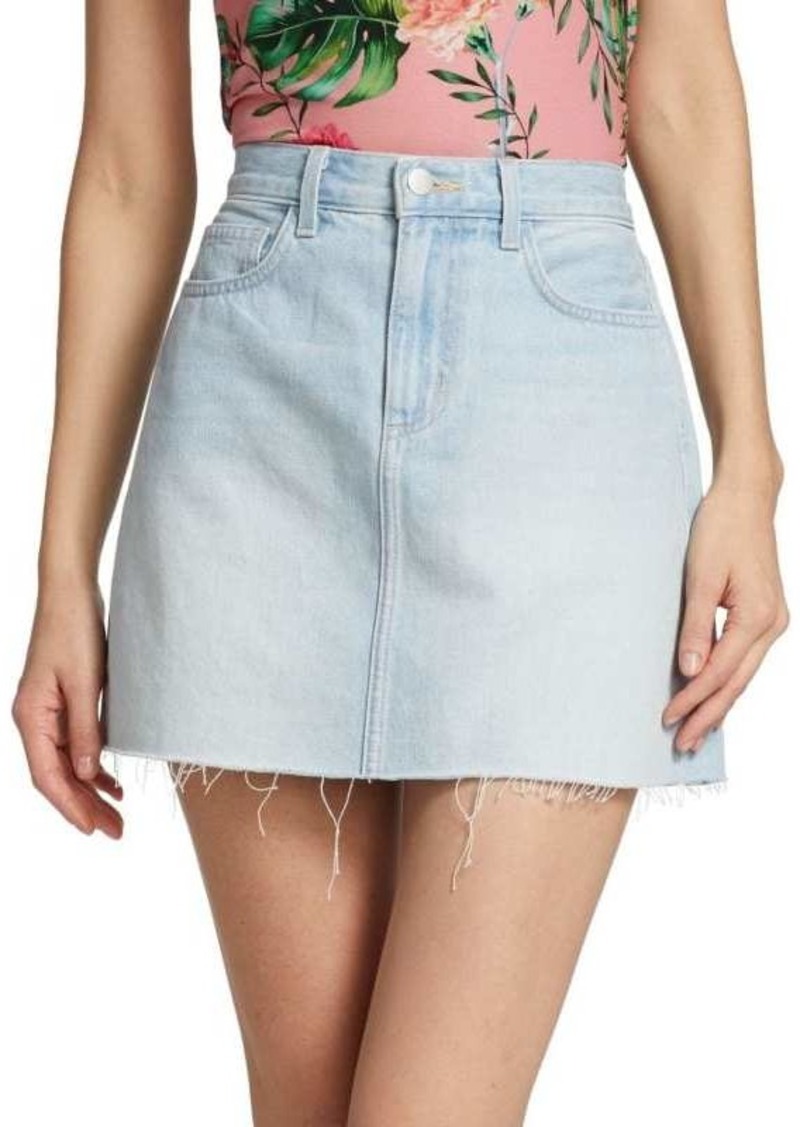 L'Agence Jolene Denim Miniskirt