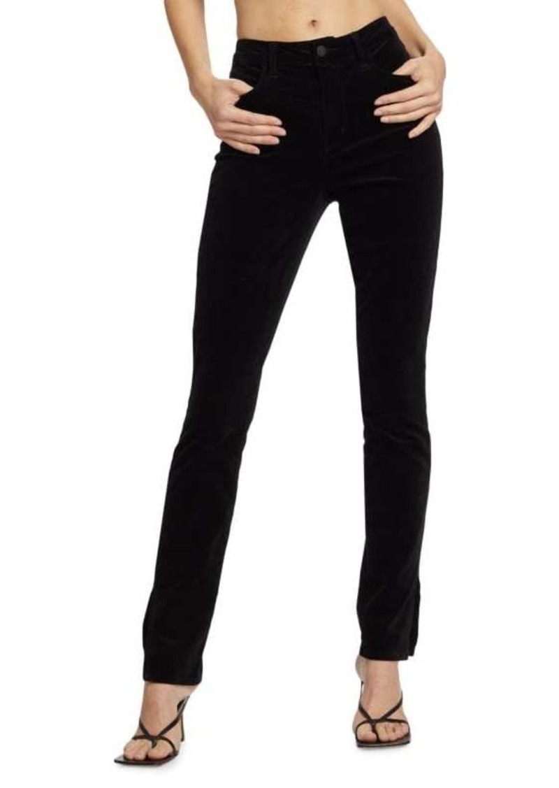 L'Agence Josie Split Velvet Pants