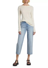 L'Agence June High-Rise Crop Stovepipe Jeans