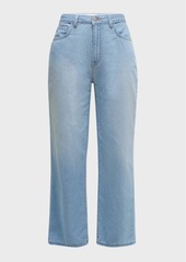 L'Agence June Ultra High-Rise Crop Stovepipe Jeans