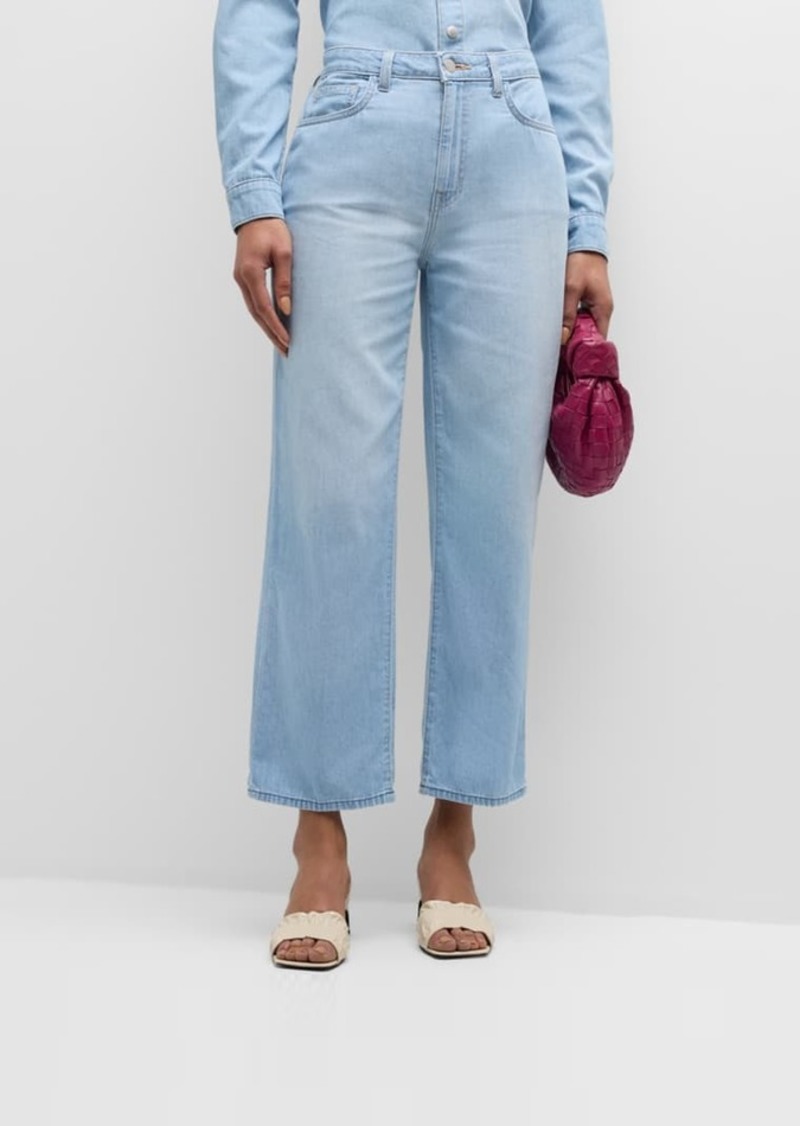 L'Agence June Ultra High-Rise Crop Stovepipe Jeans