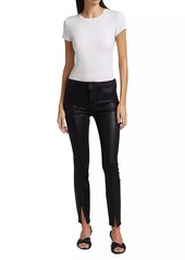 L'Agence Jyothi Faux Leather Skinny Pants