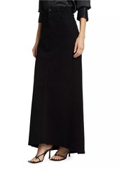 L'Agence Kailani Denim Maxi Skirt