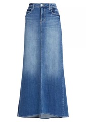 L'Agence Kailani Mermaid Stretch-Denim Maxi Skirt