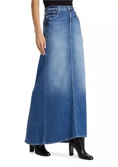 L'Agence Kailani Mermaid Stretch-Denim Maxi Skirt