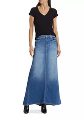 L'Agence Kailani Mermaid Stretch-Denim Maxi Skirt