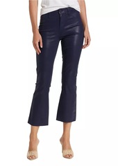 L'Agence Kendra Cropped Coated Jeans