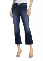 L'Agence Kendra High-Rise Crop Flare Jeans