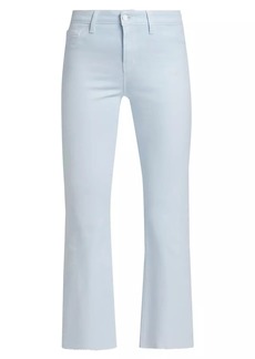 L'Agence Kendra High-Rise Cropped Flare Jeans