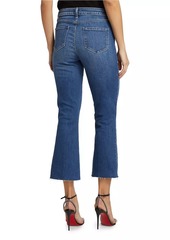 L'Agence Kendra Mid-Rise Stretch Flare Crop Jeans