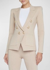 L'Agence Kenzie Metallic Knit Blazer