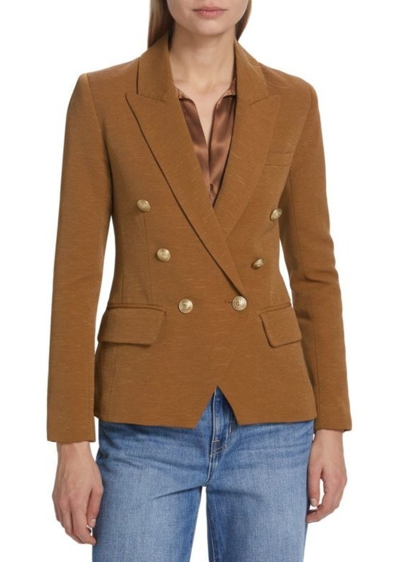 L'Agence Kenzie Solid Double Breasted Blazer