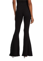 L'Agence Kiki Rib-Knit Flared Pants