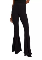 L'Agence Kiki Rib-Knit Flared Pants