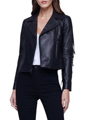 L'Agence Kravitz Leather Jacket In Black