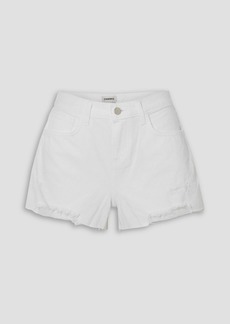 L'Agence - Audrey distressed denim shorts - White - 31