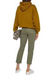 L'Agence - Sada frayed cropped high-rise slim-leg jeans - Green - 23