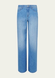 L'Agence Alicent High-Rise Sneaker Wide-Leg Jeans