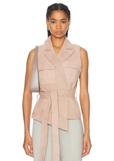 L'AGENCE Arbor Wrap Belted Vest